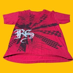 Vintage Ryan Sheckler Skating Y2K T Shirt Red Black White Size XL